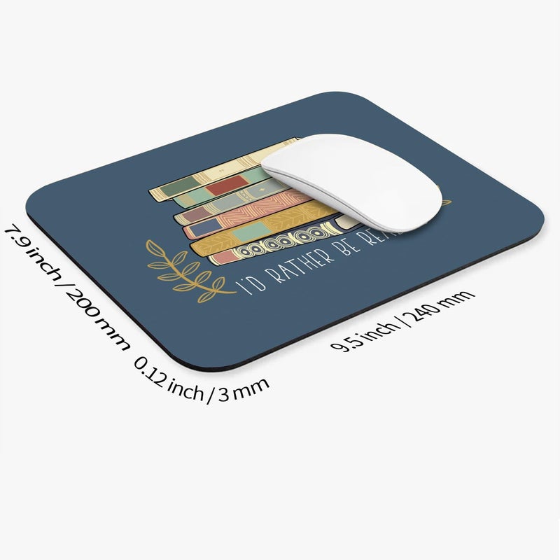 Armanza Square Mouse Pad Books, Personalized Premium-Textured Custom Mouse Mat Design, Washable Mousepad Cloth, Non-Slip Rubber Base Computer Mouse Pads for Wireless Mouse - Image 2
